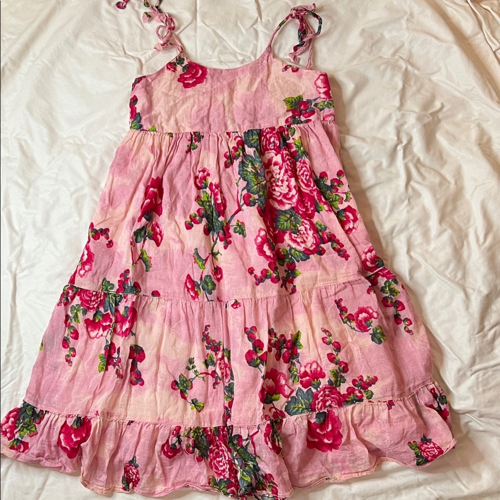 LoveShackFancy Pink Floral Kids Dress
